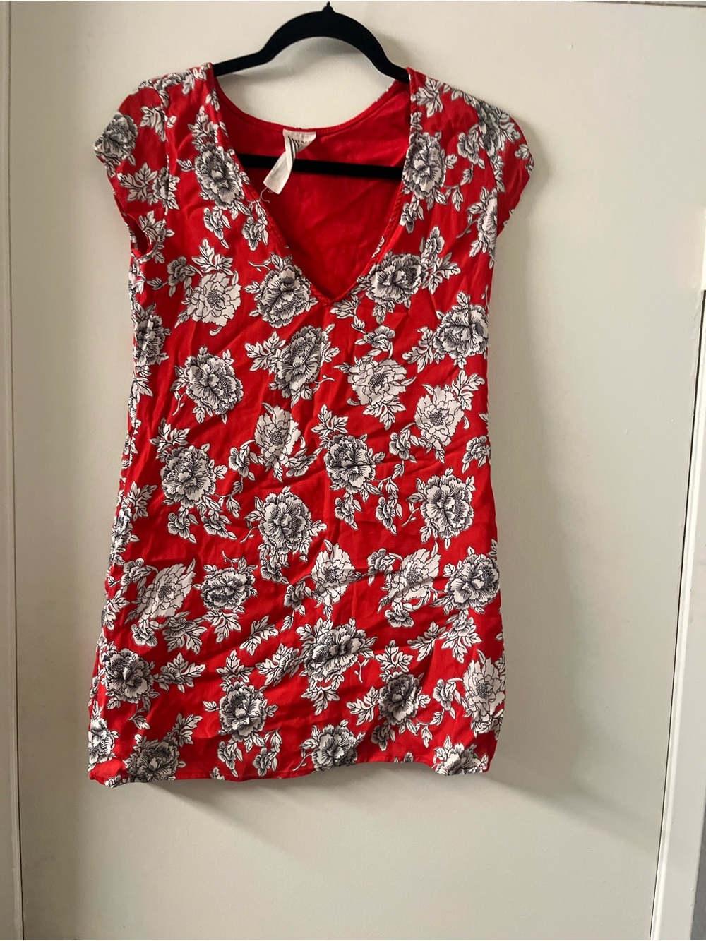 Free People Red Floral Dress Size XS